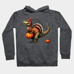 Turkeysaurus Rex Dino Turkey for Thanksgiving Hoodie